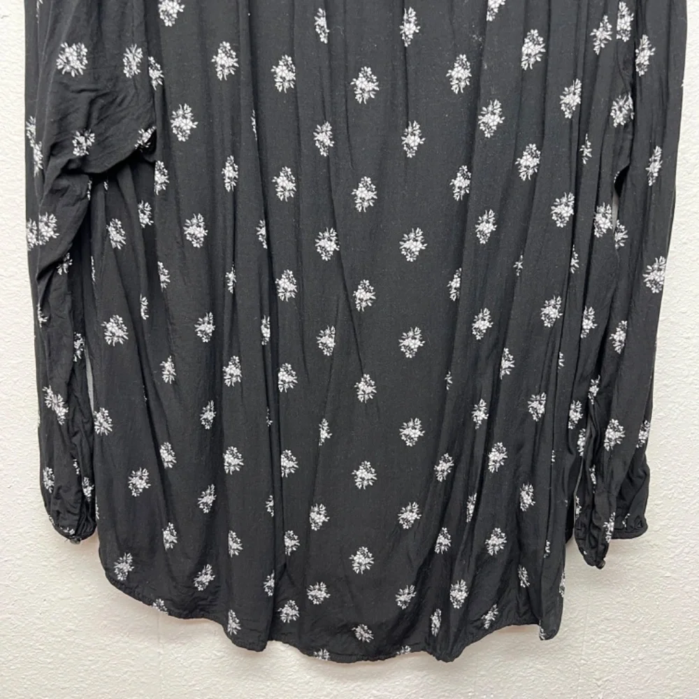 Old Navy Floral Puff Sleeve Top Womens XXL Lightweight Bohemian Contemporary